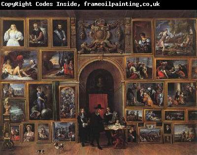 TENIERS, David the Younger Archduke Leopold Wilhelm of Austria in his Gallery fh